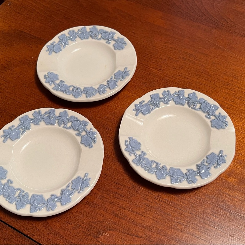 Set of 3 Vintage Wedgewood Ashtrays/Trinket Dishes
